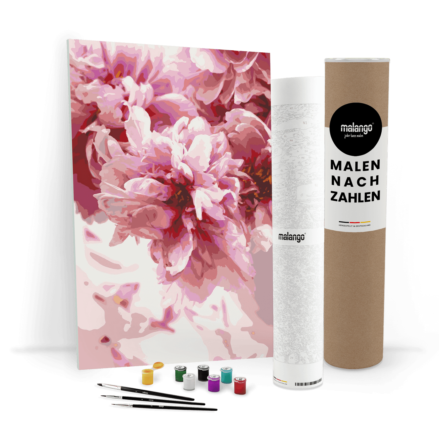 Malen nach Zahlen - Rosen zur Blüte