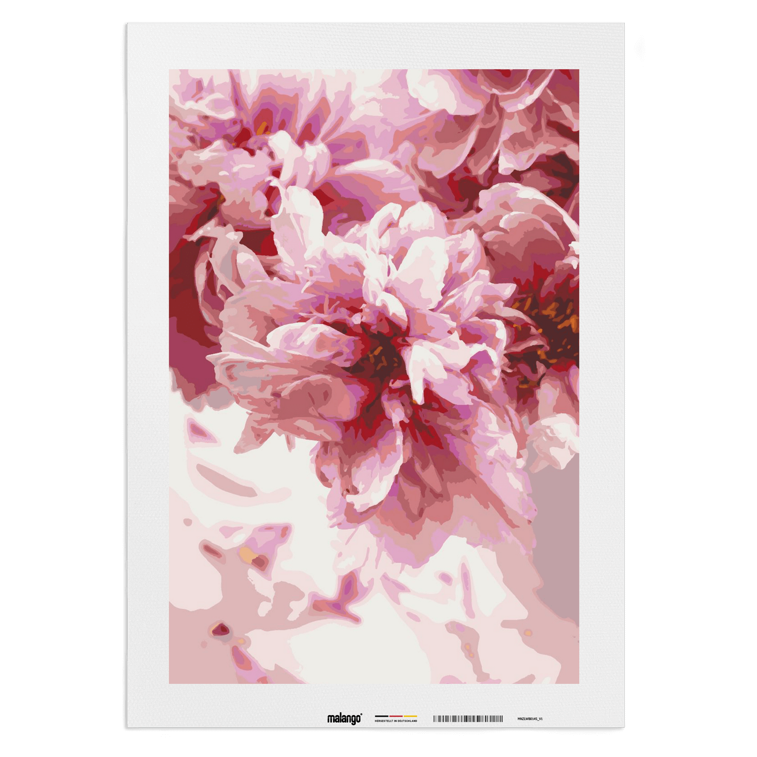 Malen nach Zahlen - Rosen zur Blüte