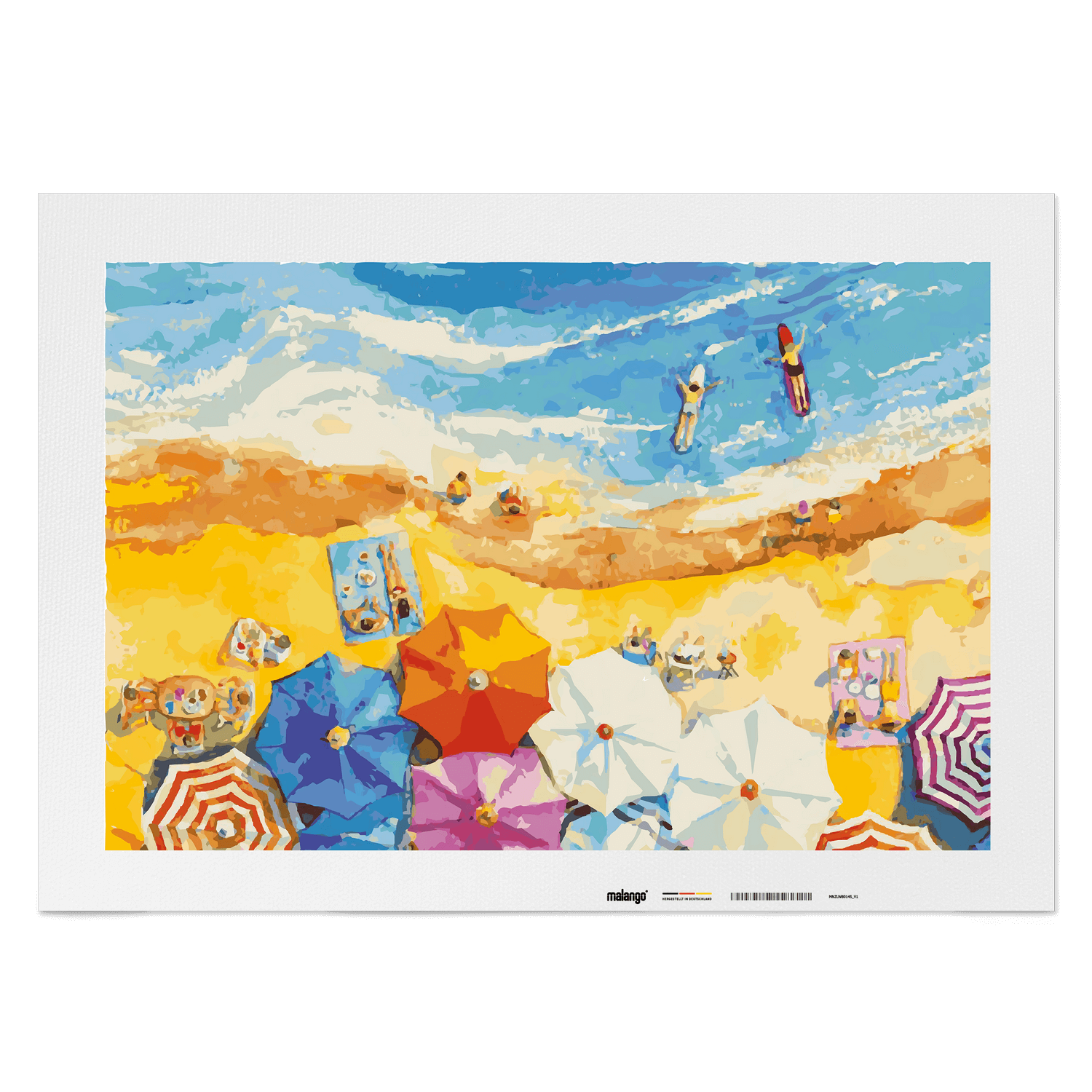 Malen nach Zahlen - Meer "Strand im Urlaub"