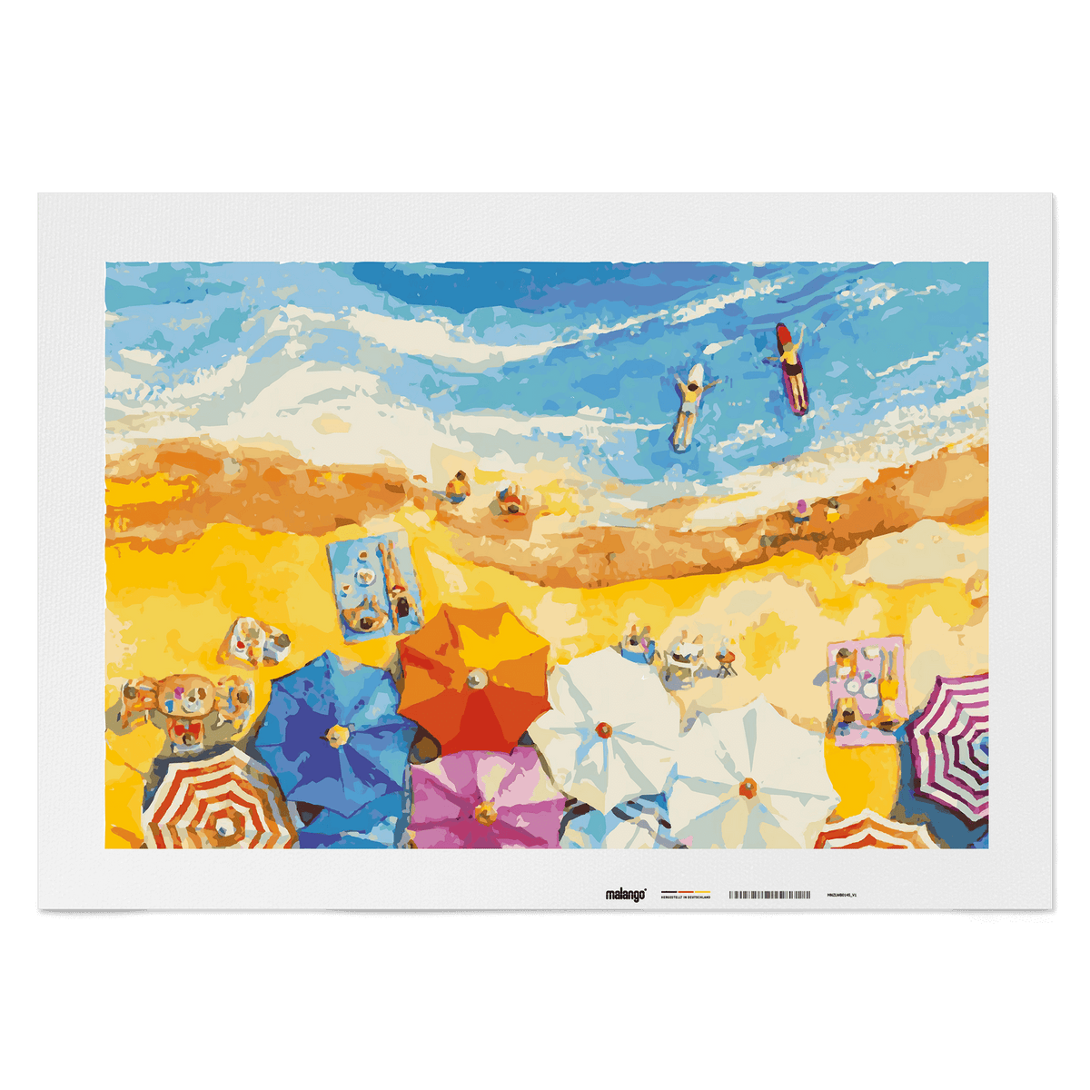 Malen nach Zahlen - Meer "Strand im Urlaub"