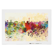Malen nach Zahlen - Berlin Skyline bunt