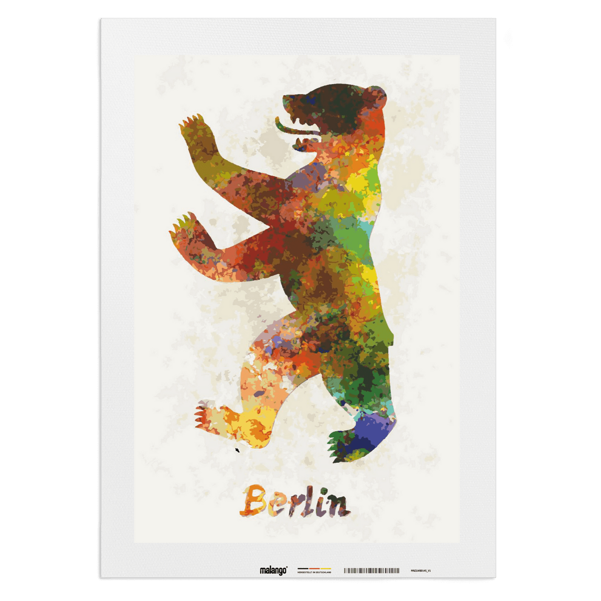 Malen nach Zahlen - Berliner Bär