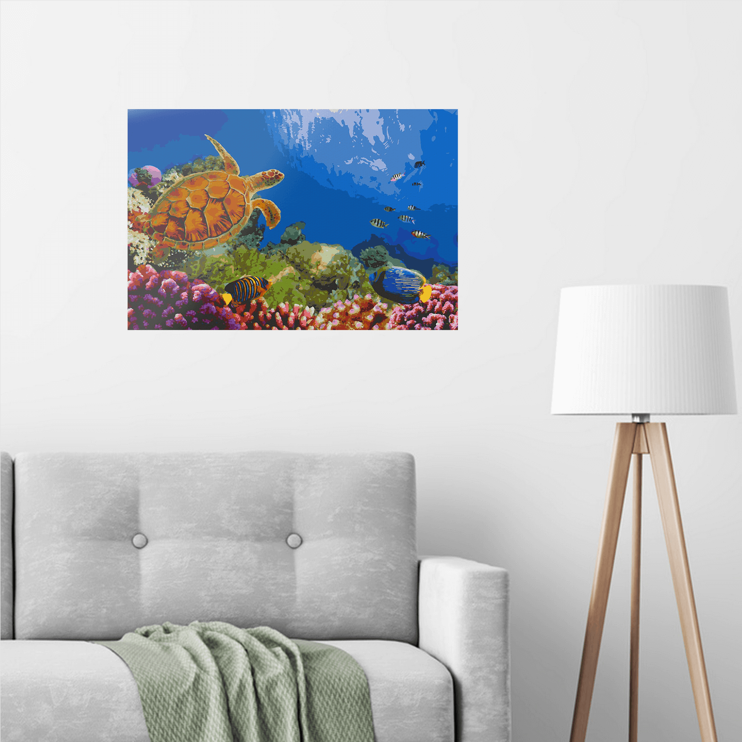 Malen nach Zahlen - Meer unter Wasser