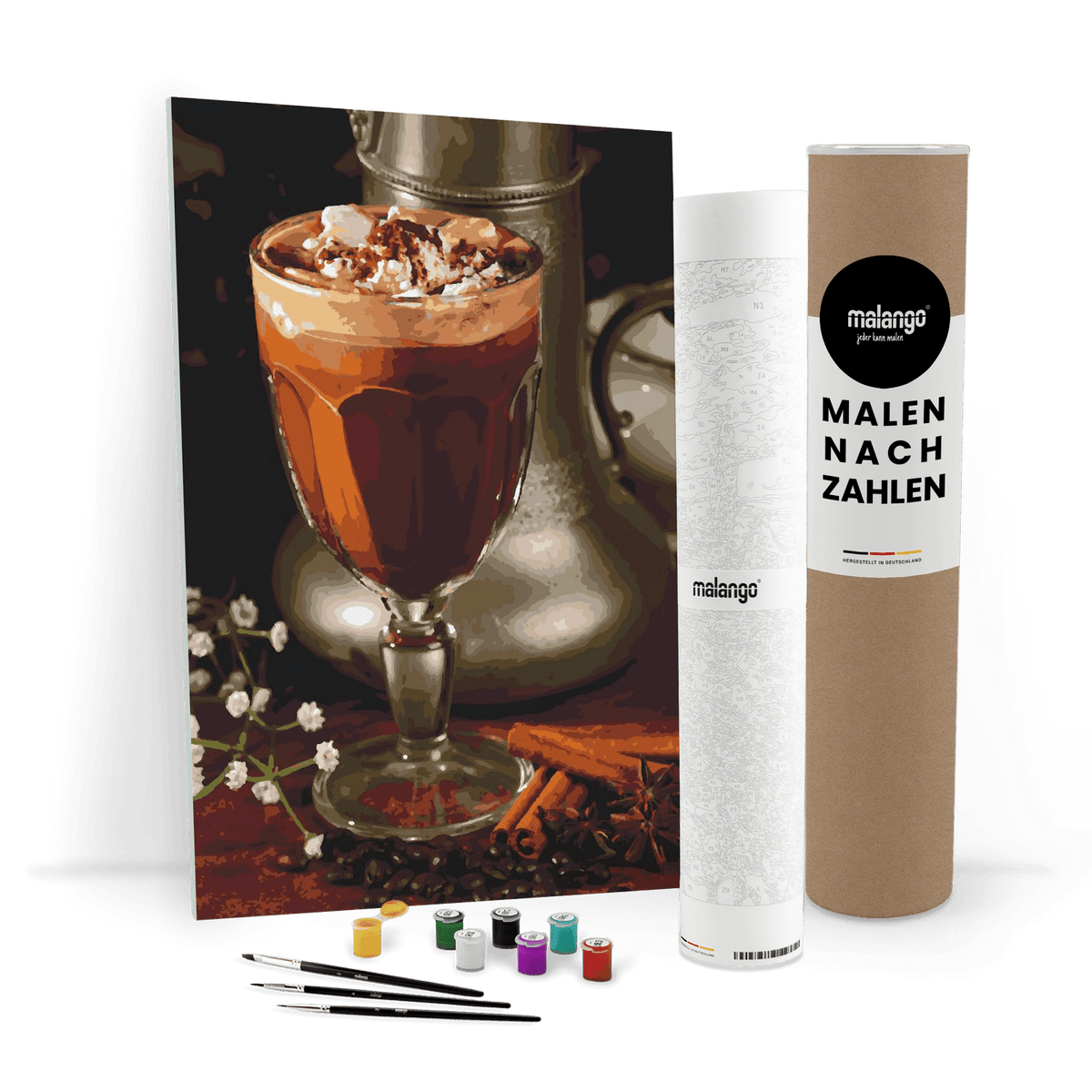 Malen nach Zahlen - Kaffee mit Sahne