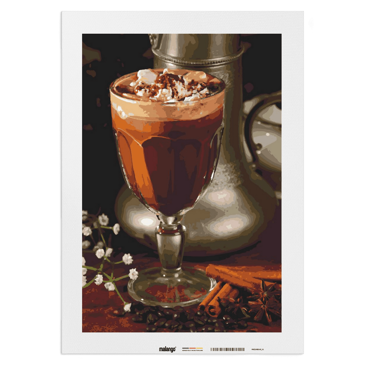 Malen nach Zahlen - Kaffee mit Sahne