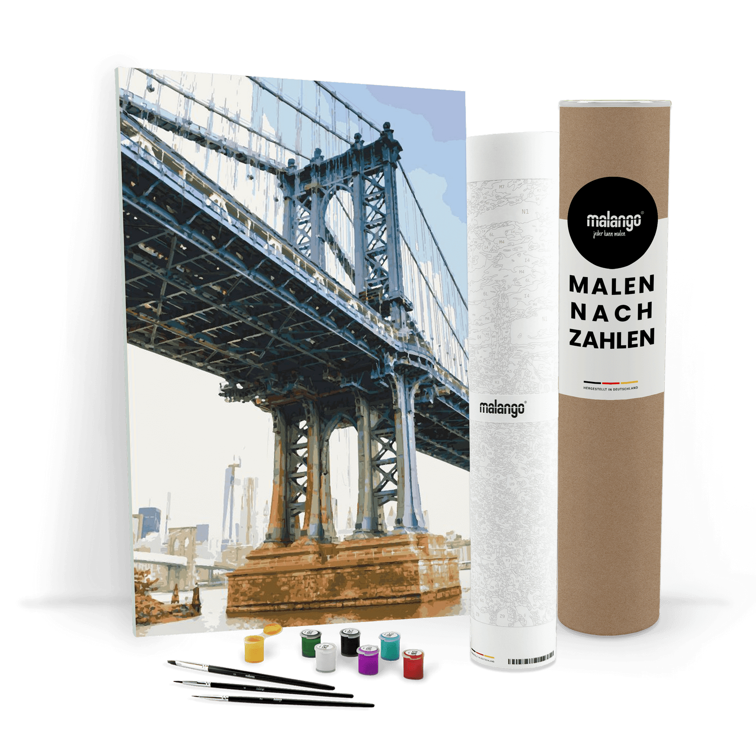Malen nach Zahlen - New York Manhatten Bridge