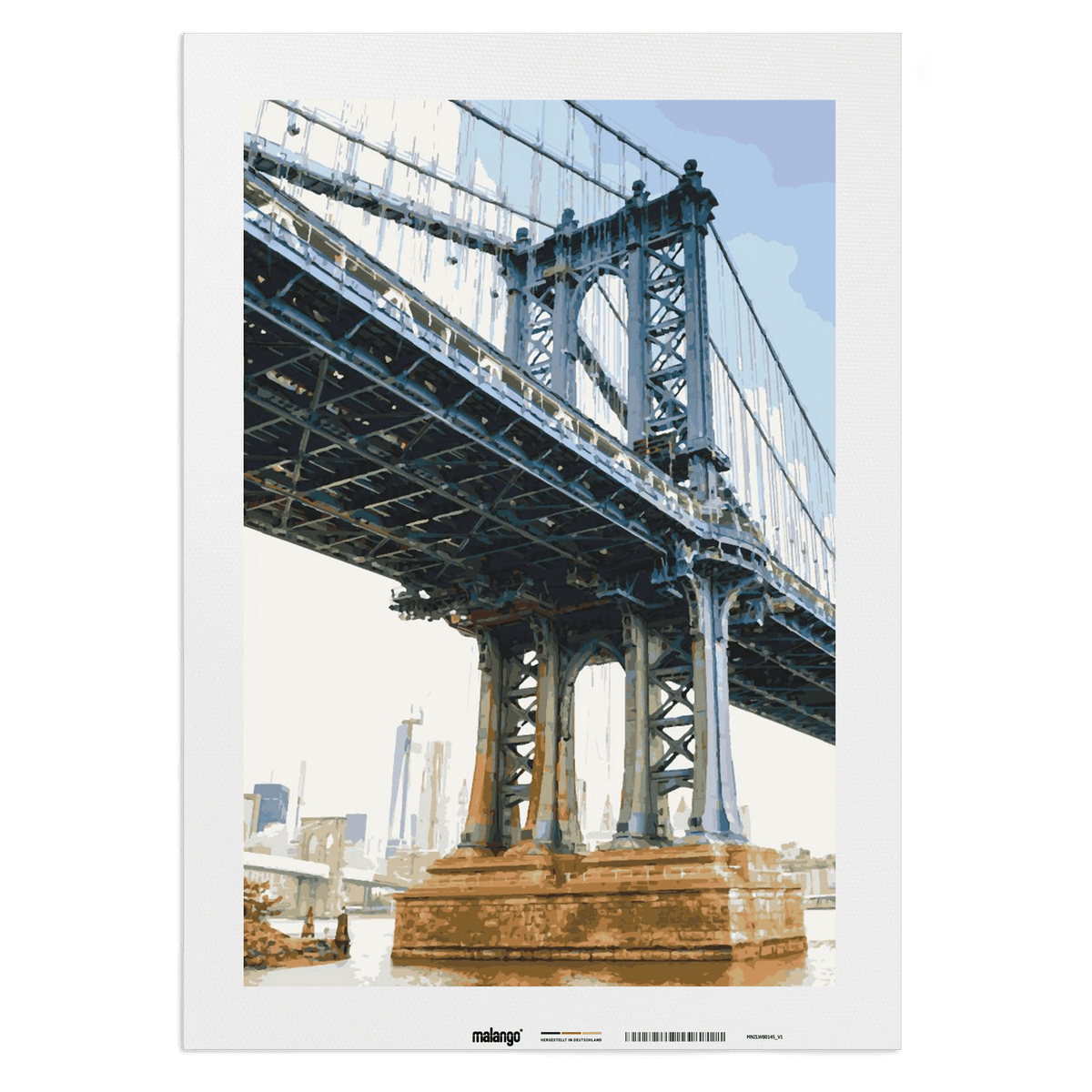 Malen nach Zahlen - New York Manhatten Bridge