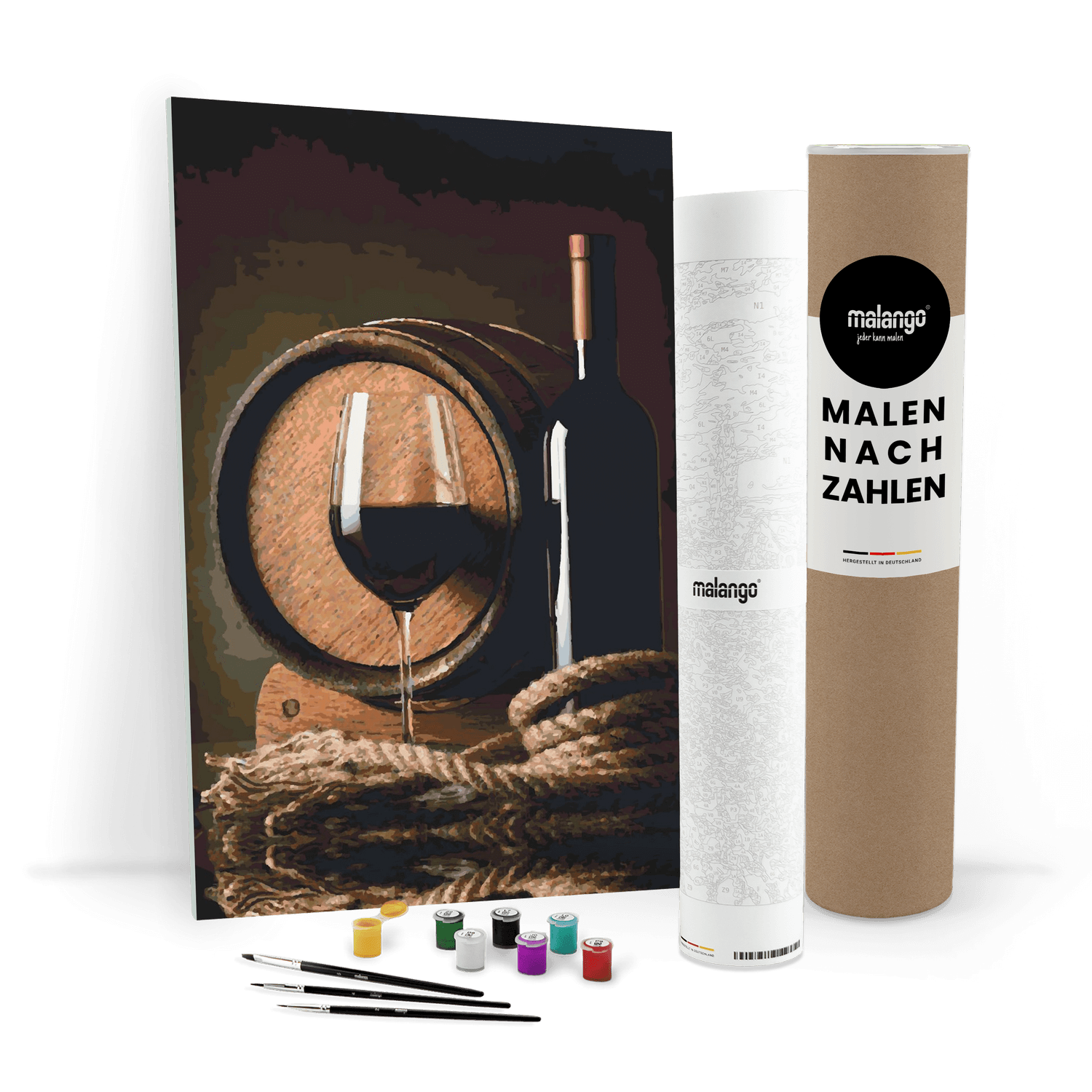 Malen nach Zahlen - Wein und Fass