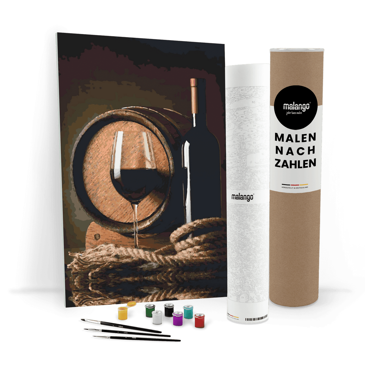 Malen nach Zahlen - Wein und Fass