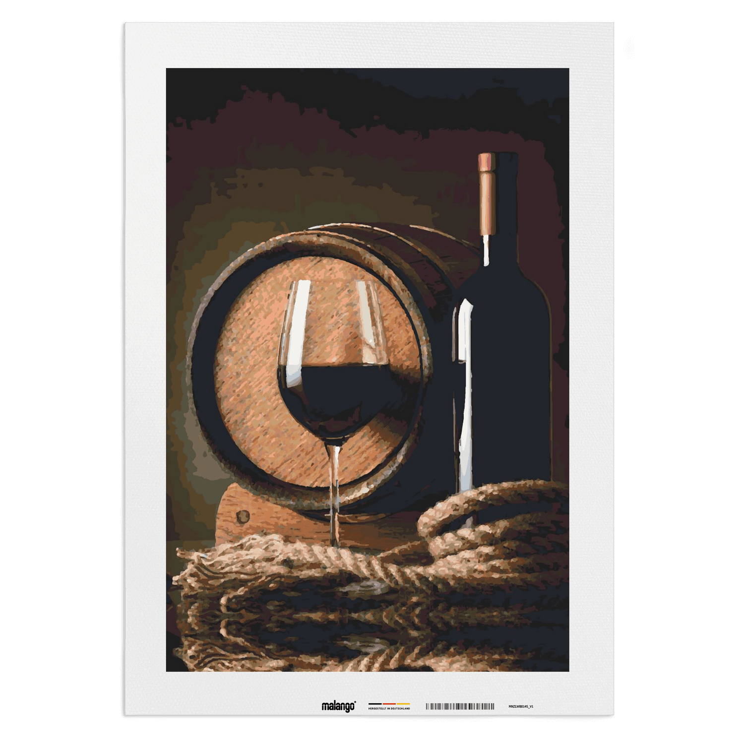 Malen nach Zahlen - Wein und Fass