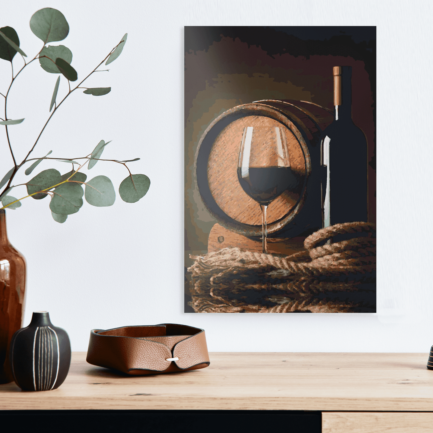 Malen nach Zahlen - Wein und Fass