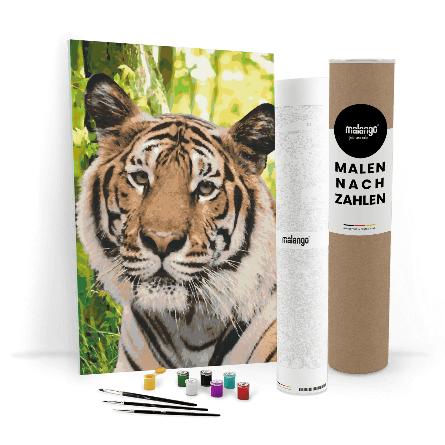 Malen nach Zahlen - Tiger im Dschungel