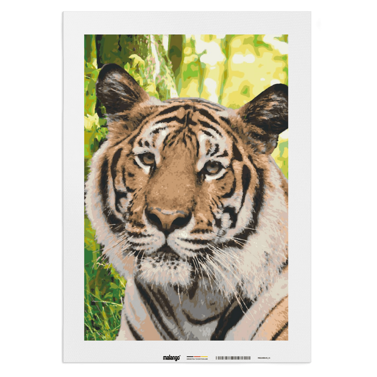 Malen nach Zahlen - Tiger im Dschungel