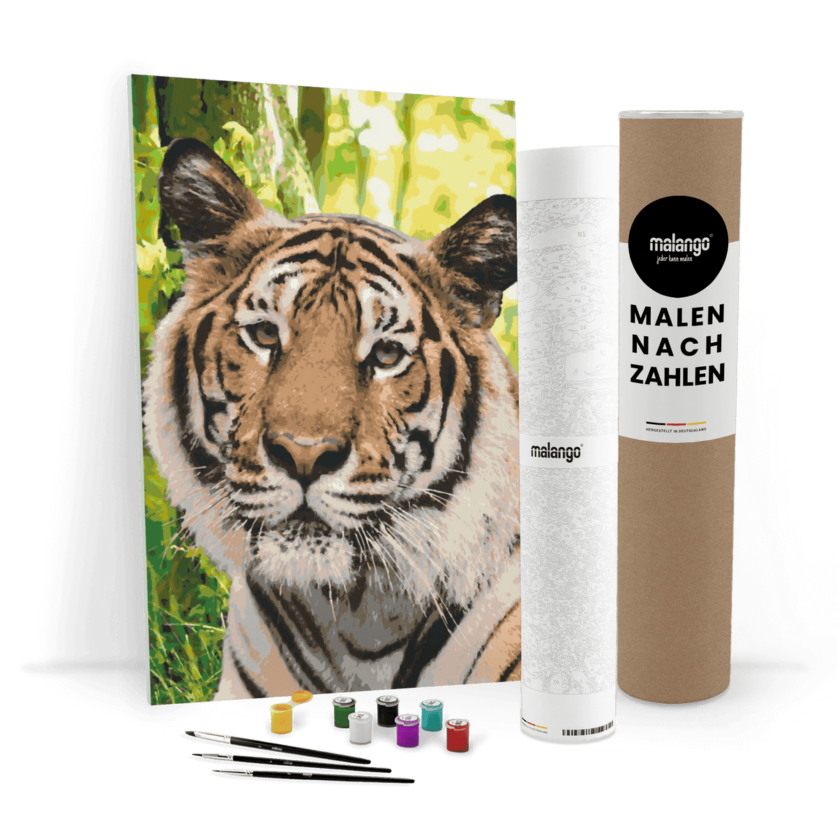 Malen nach Zahlen - Tiger im Dschungel