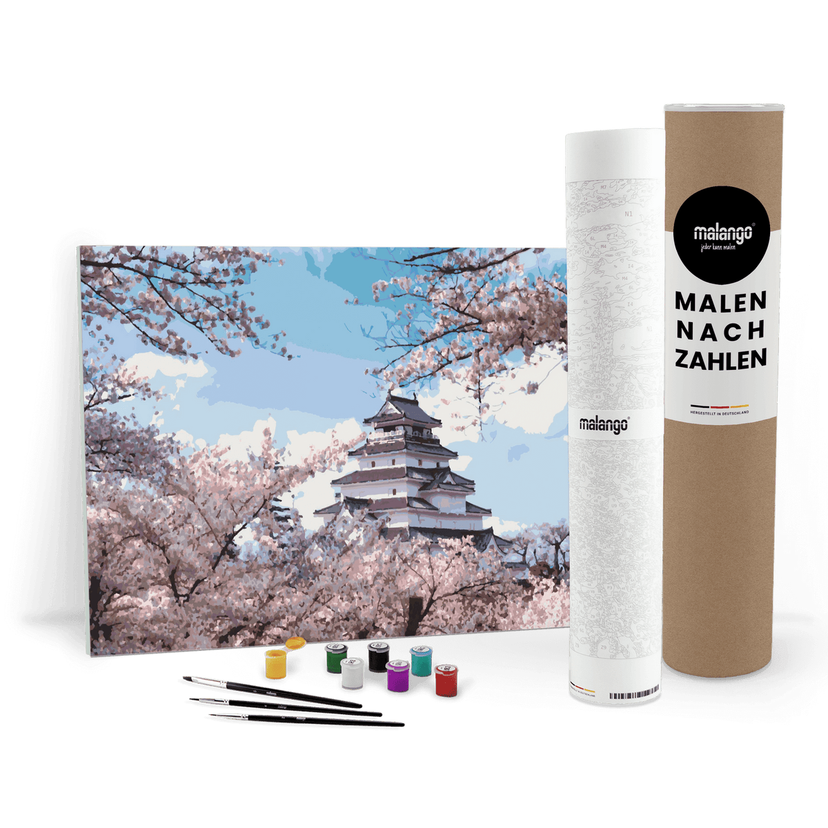 Malen nach Zahlen - Landschaft "Tempel der Sakura"