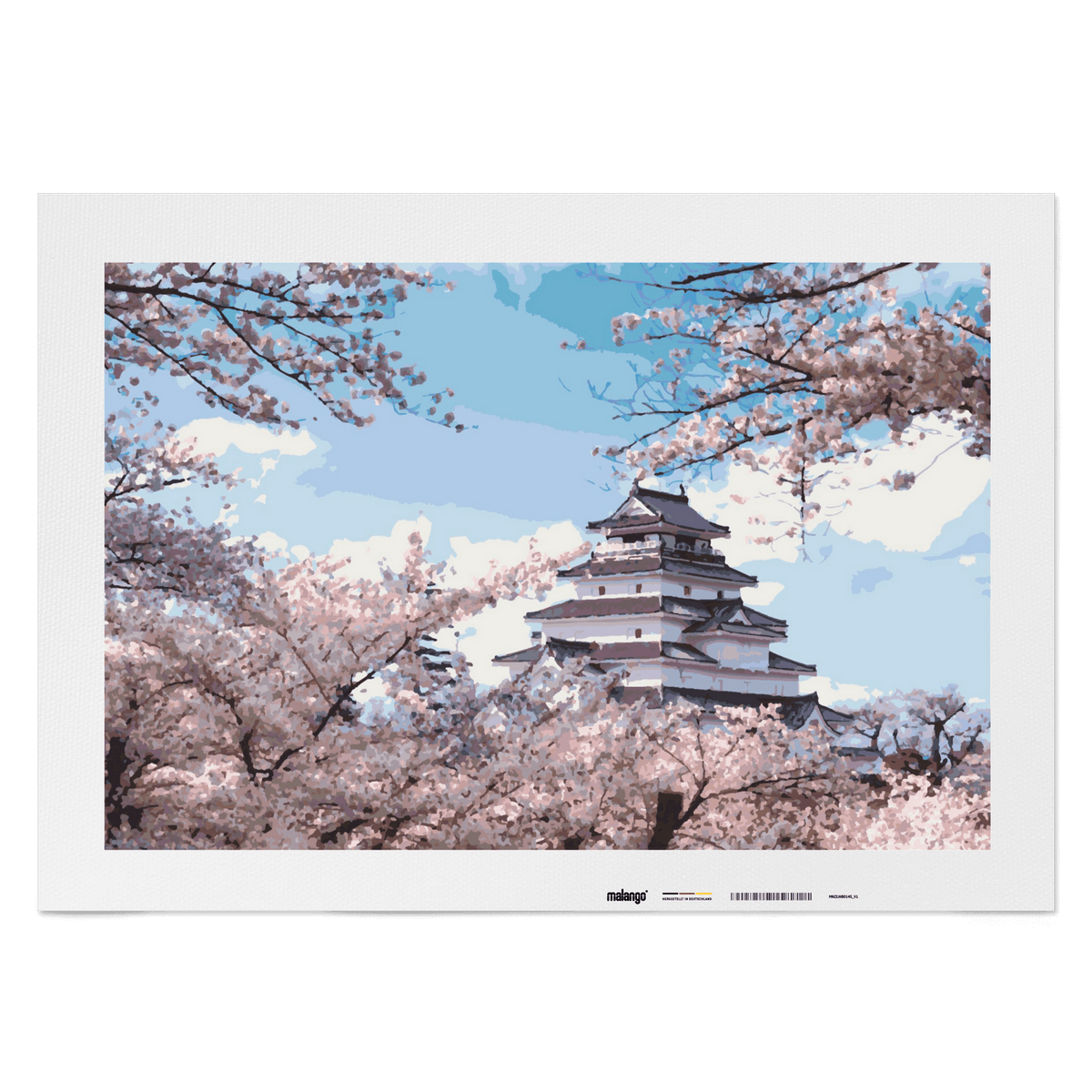 Malen nach Zahlen - Landschaft "Tempel der Sakura"