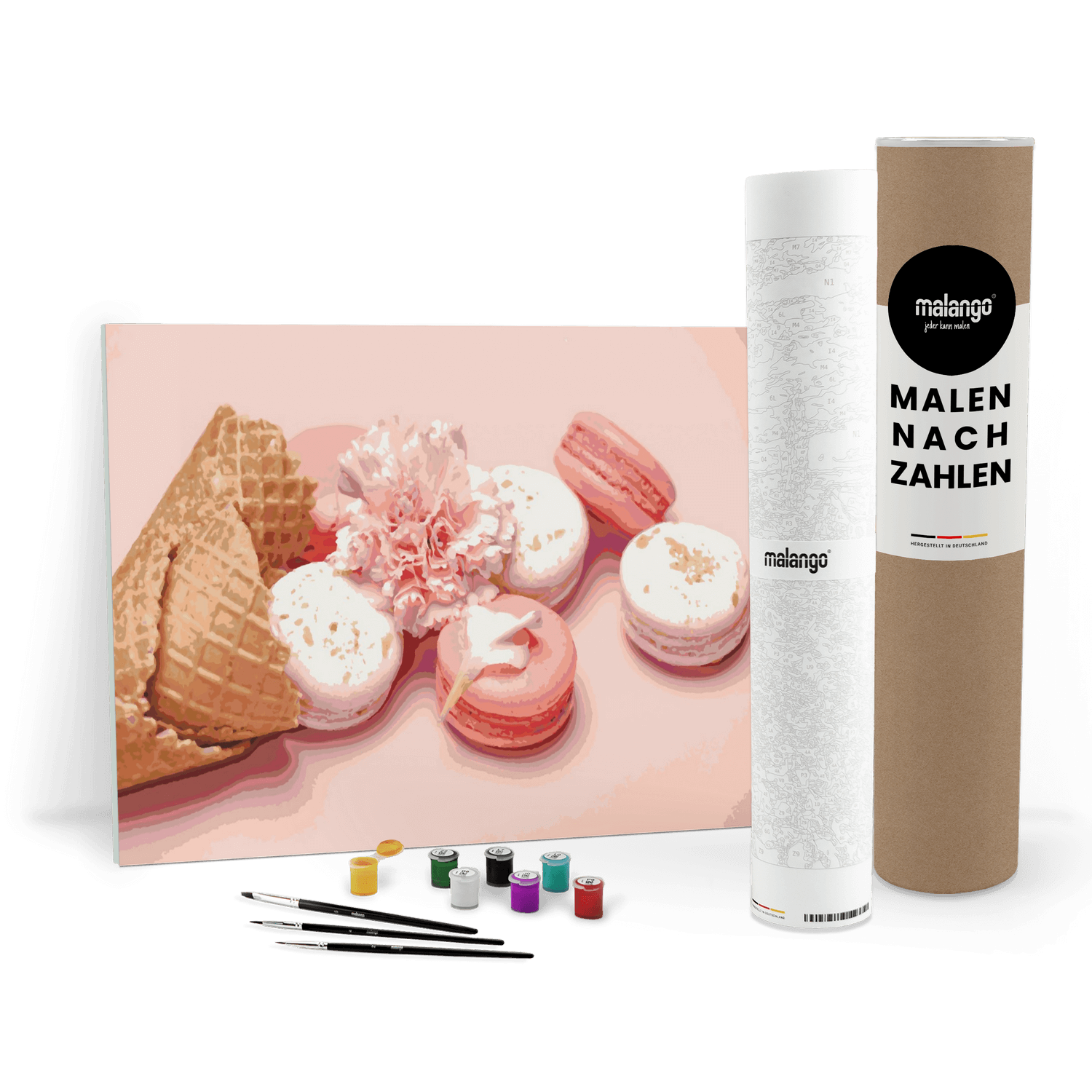 Malen nach Zahlen - Macaron Dessert
