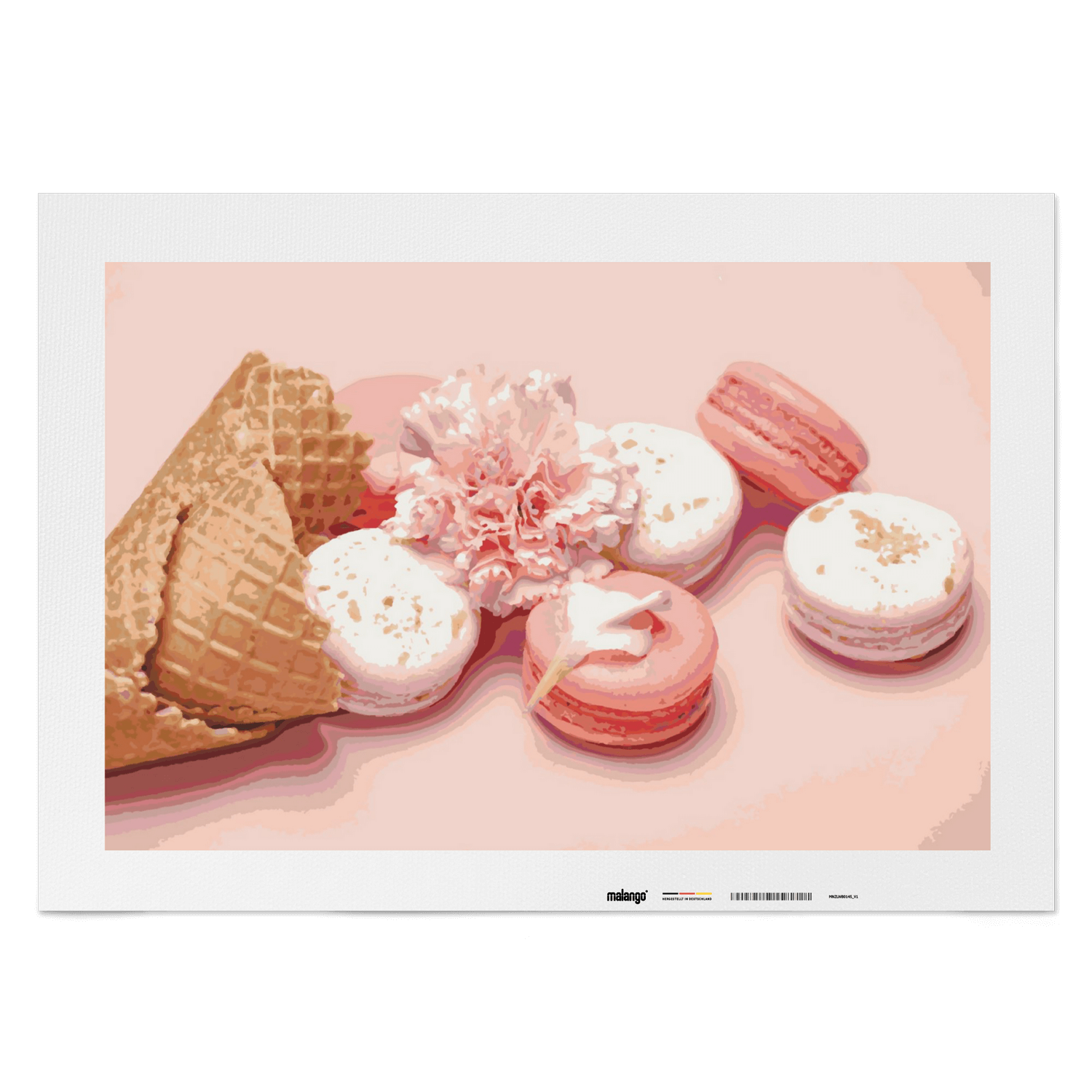 Malen nach Zahlen - Macaron Dessert