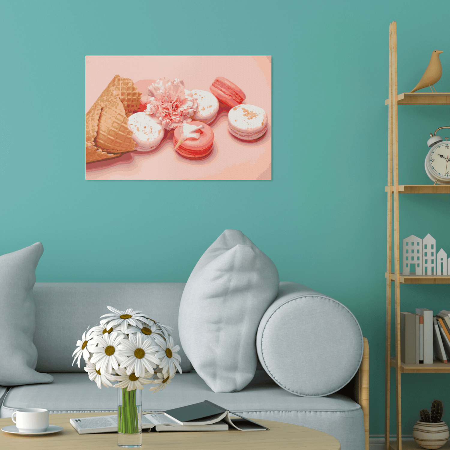 Malen nach Zahlen - Macaron Dessert