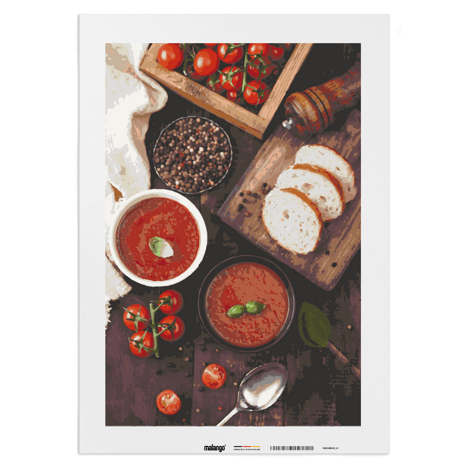 Malen nach Zahlen - Mediterranes Frühstück