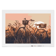 Malen nach Zahlen - Landschaft mit Fahrrad