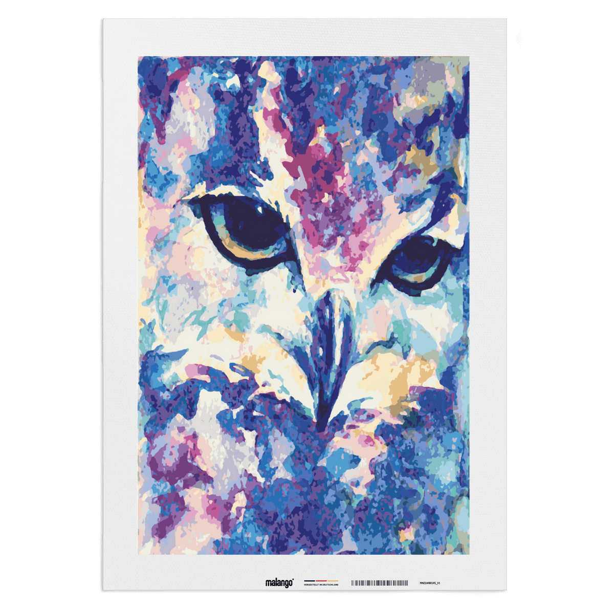 Malen nach Zahlen - Eule farbenreich