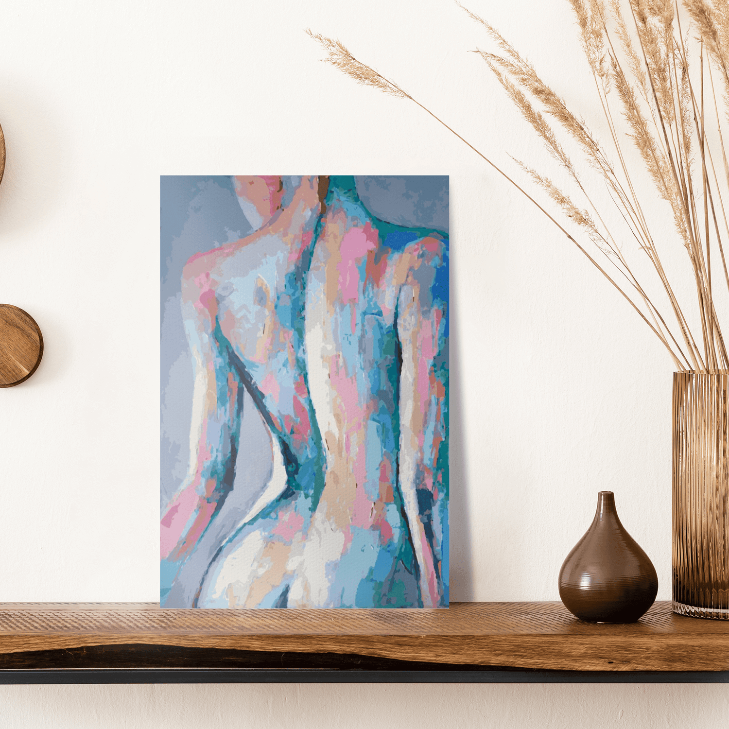 Malen nach Zahlen - Frau mit sinnlichem Rücken