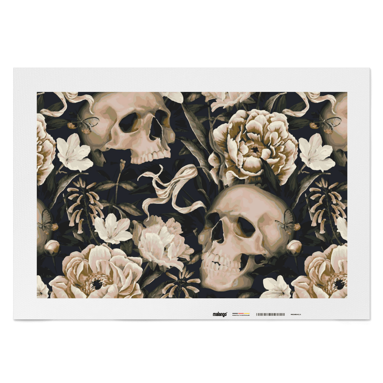 Malen nach Zahlen - Schädel Vintage