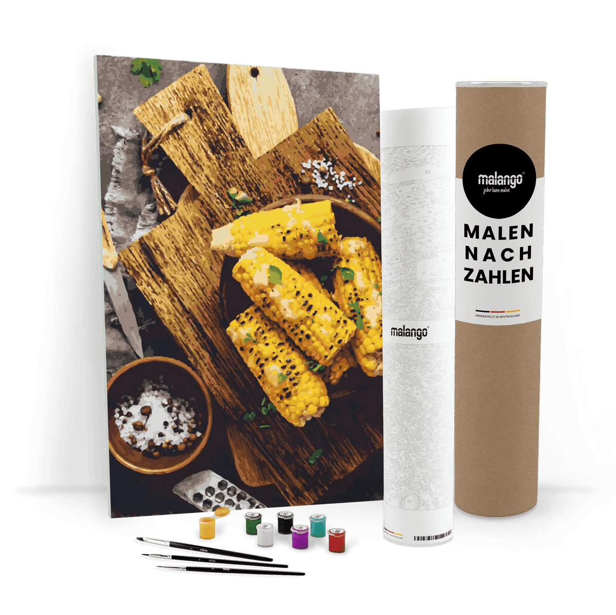 Malen nach Zahlen - gegrillter Zuckermais