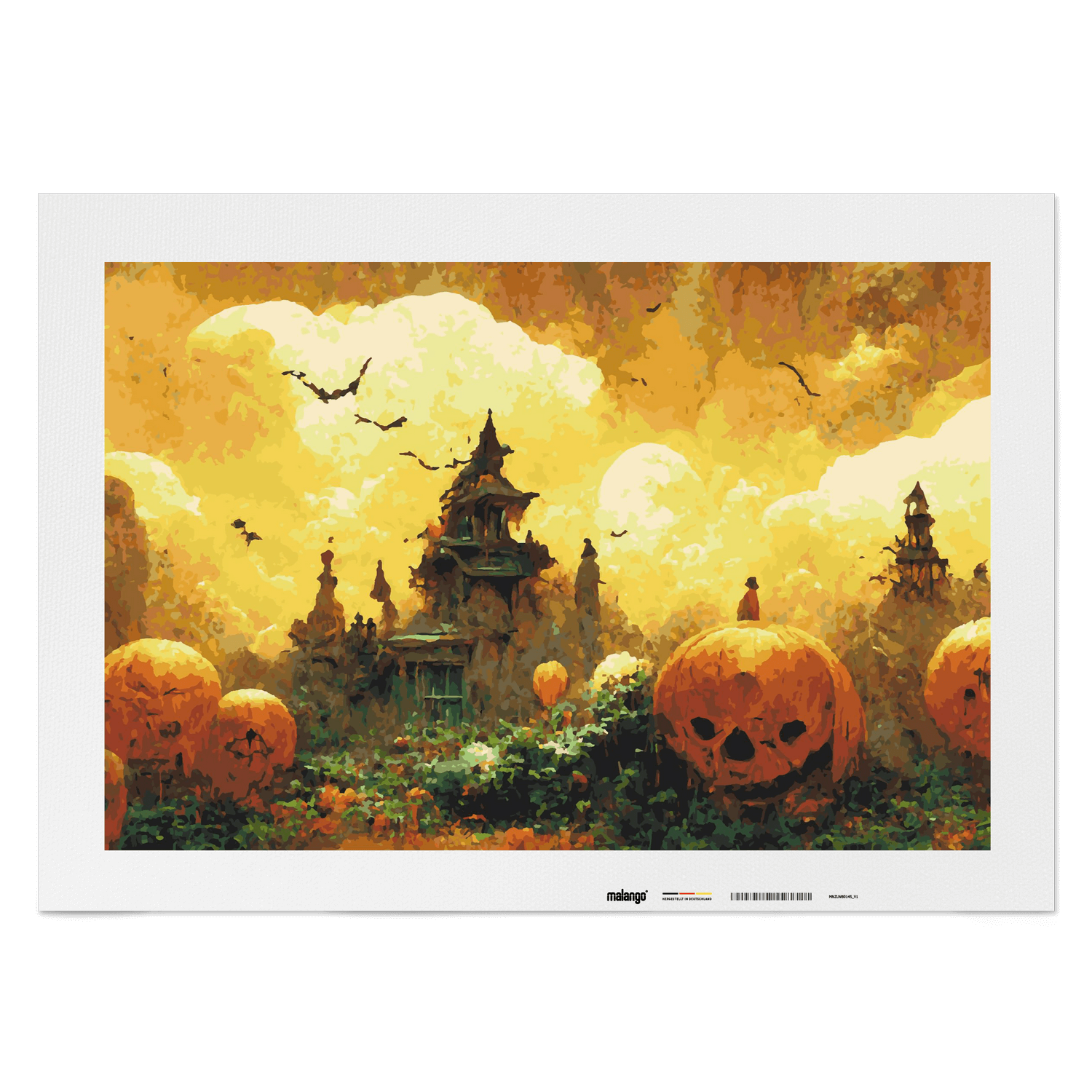 Malen nach Zahlen - Halloween Stadt