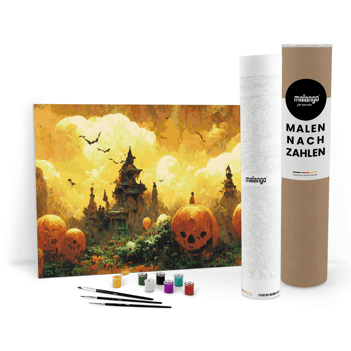 Malen nach Zahlen - Halloween Stadt