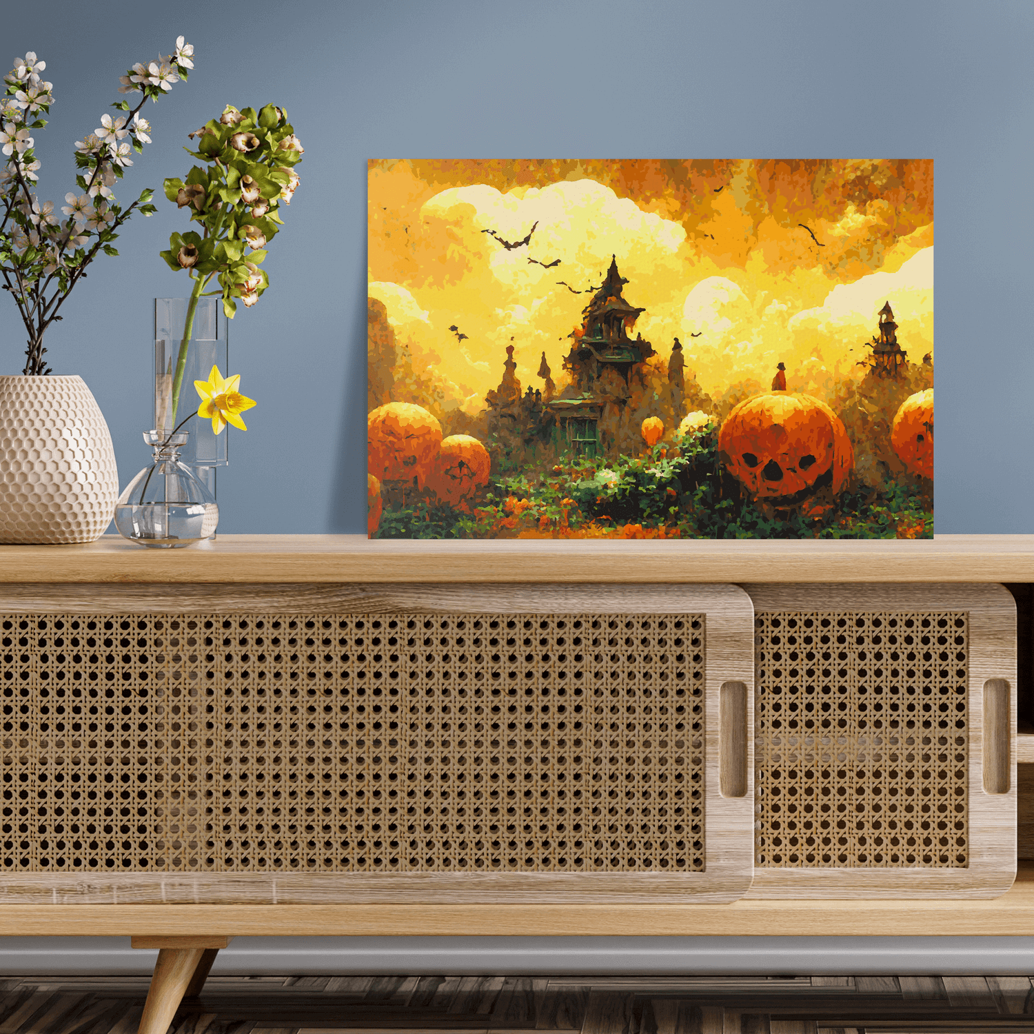 Malen nach Zahlen - Halloween Stadt