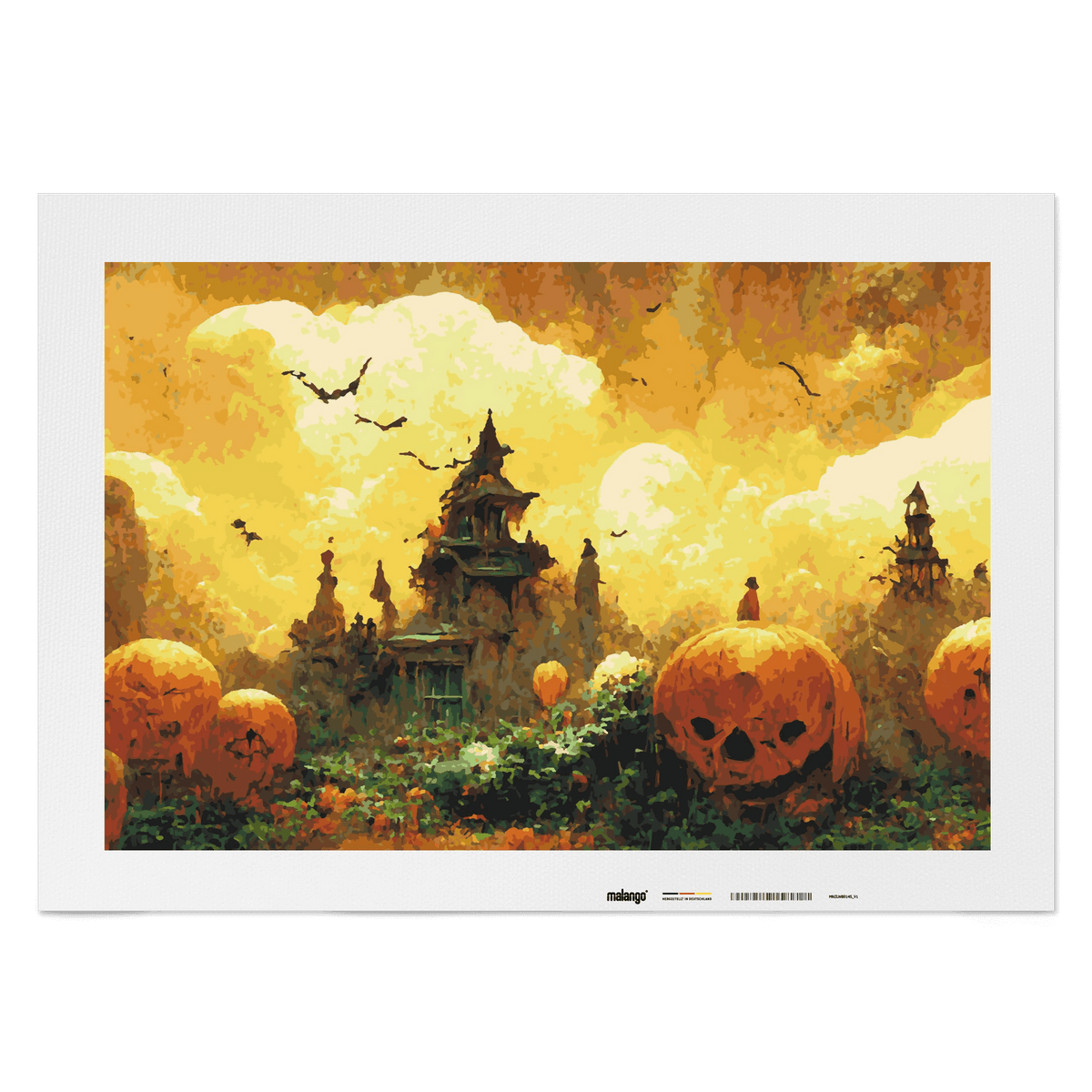 Malen nach Zahlen - Halloween Stadt