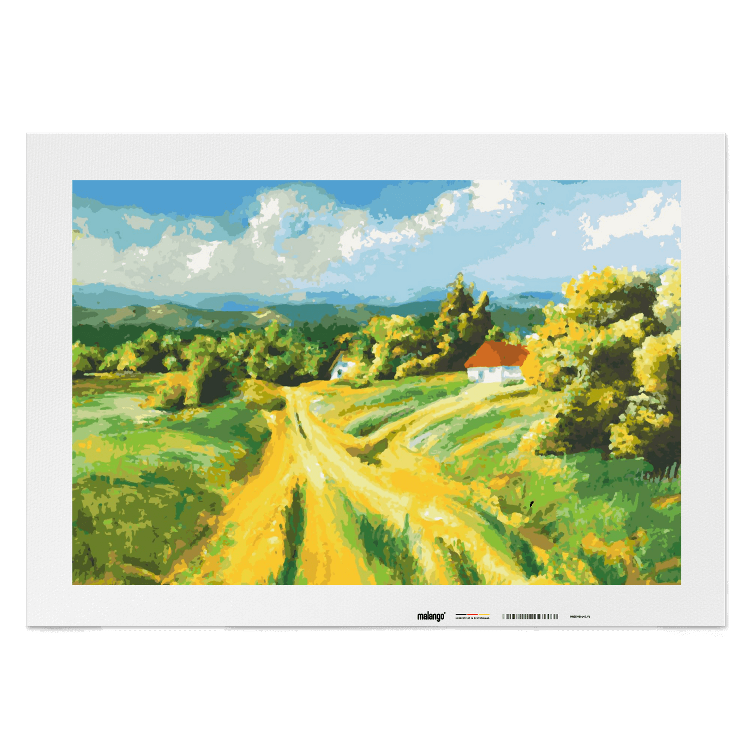 Malen nach Zahlen - Landschaft im Sommer