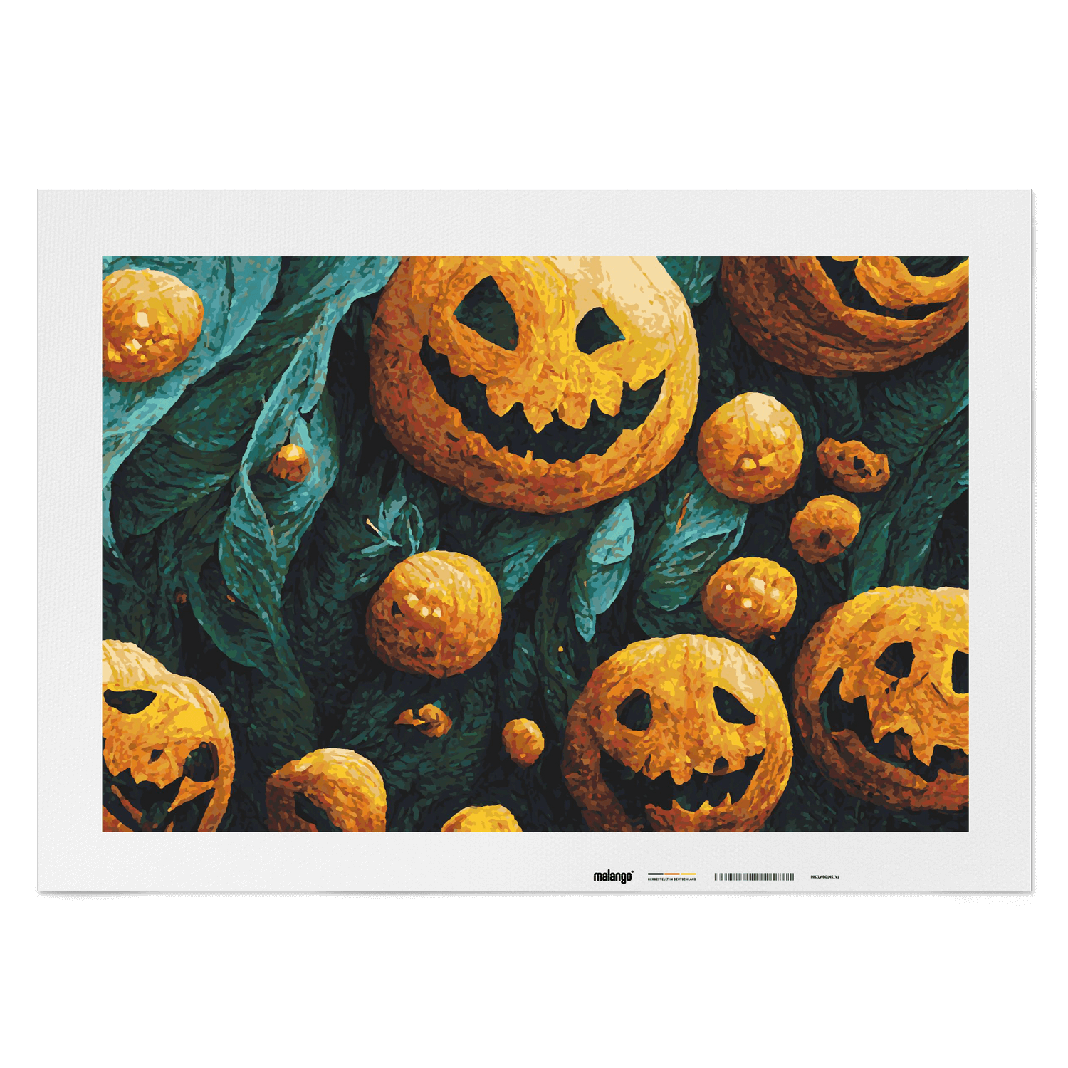 Malen nach Zahlen - Halloween Kürbisse