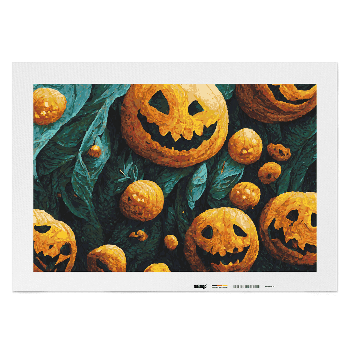 Malen nach Zahlen - Halloween Kürbisse