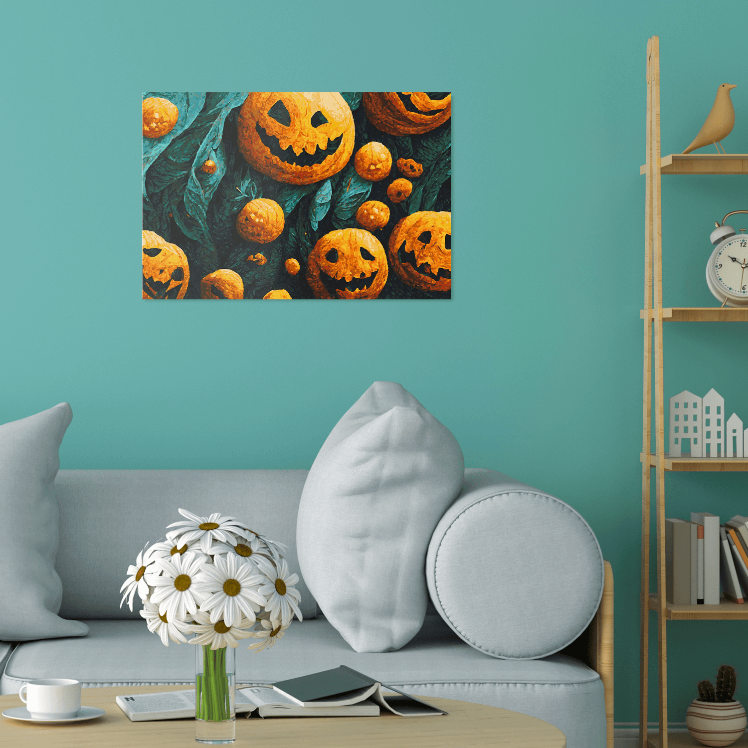 Malen nach Zahlen - Halloween Kürbisse