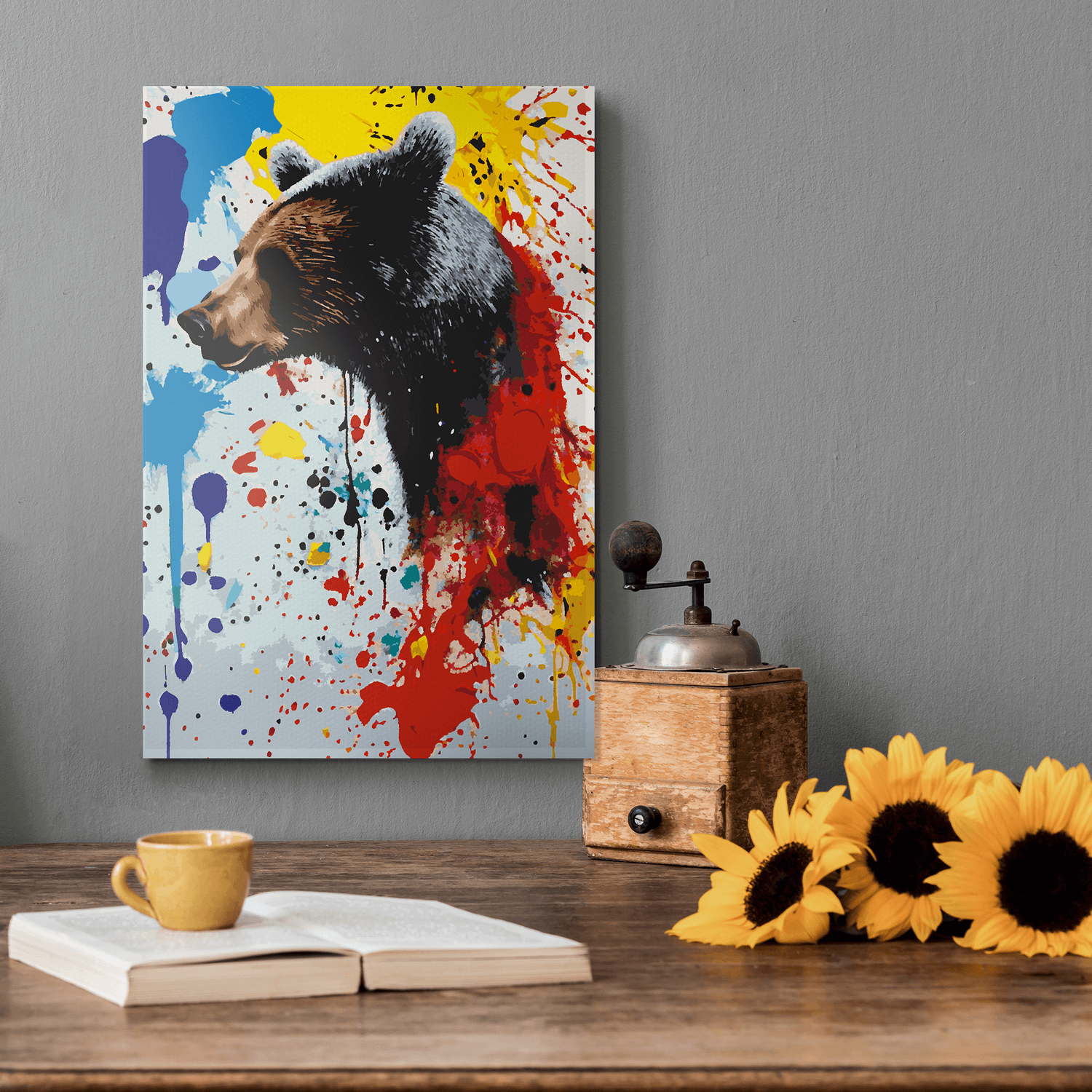 Malen nach Zahlen - Bär Branko