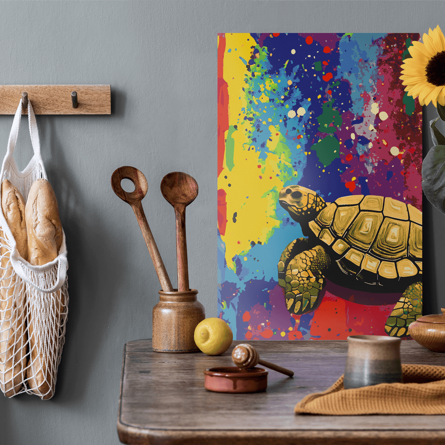 Malen nach Zahlen - Schildkröte Susanne