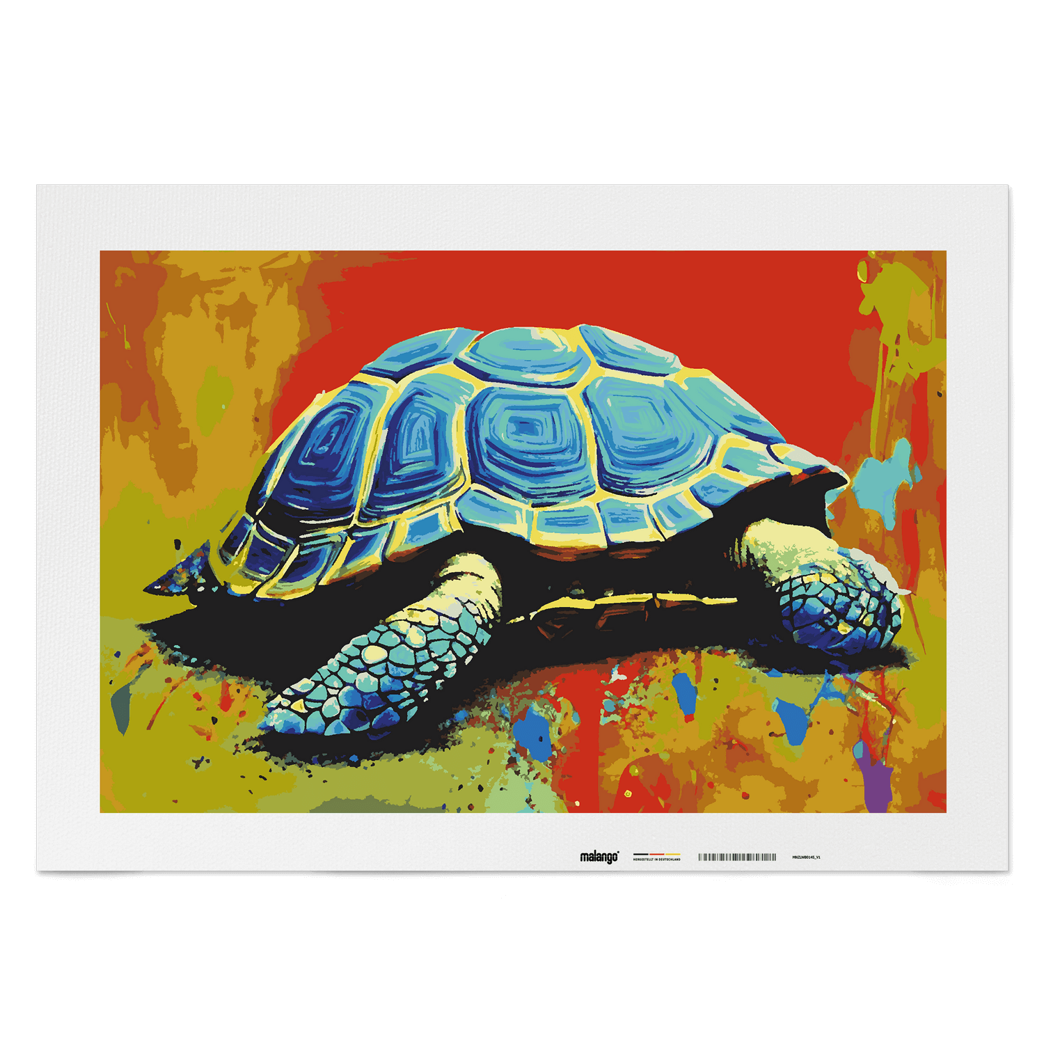 Malen nach Zahlen - Schildkröte Schaqueline