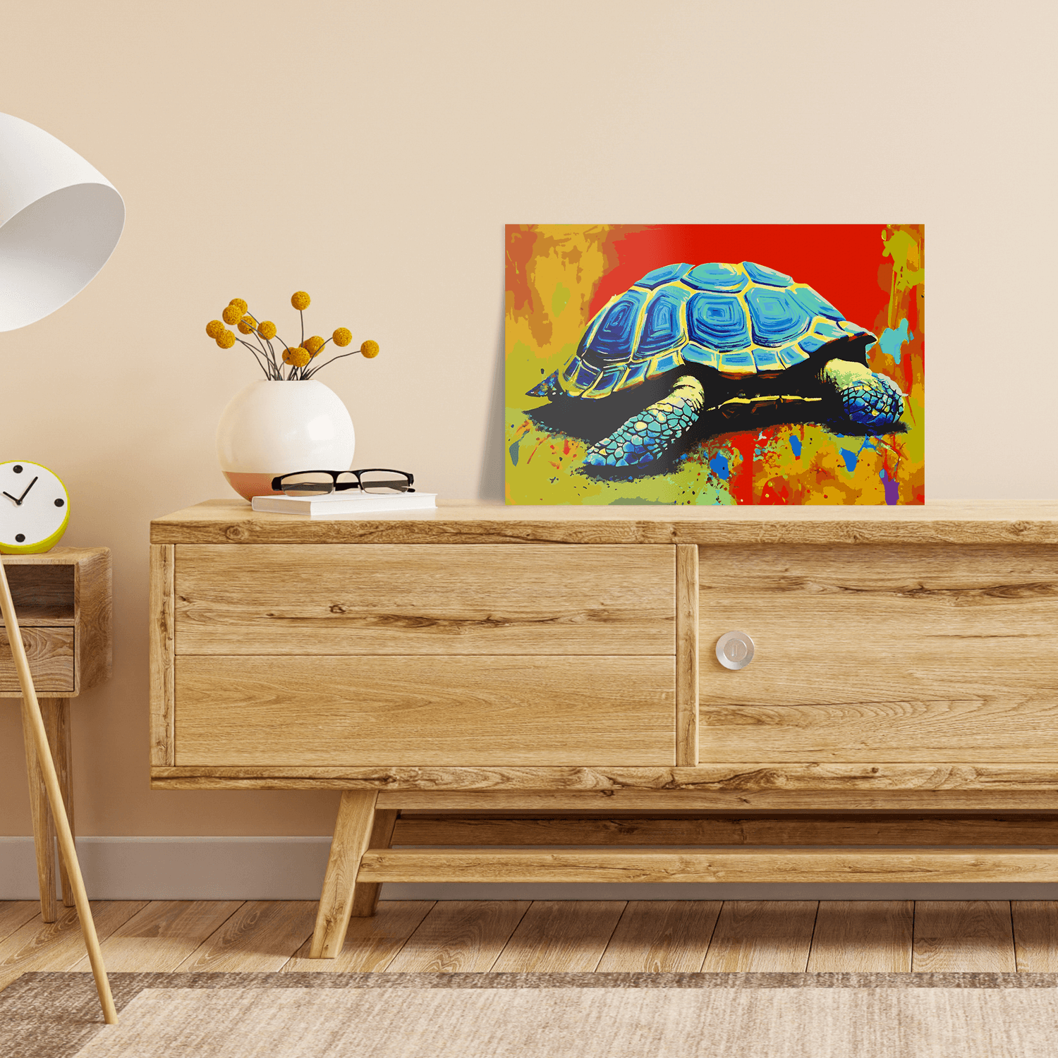 Malen nach Zahlen - Schildkröte Schaqueline