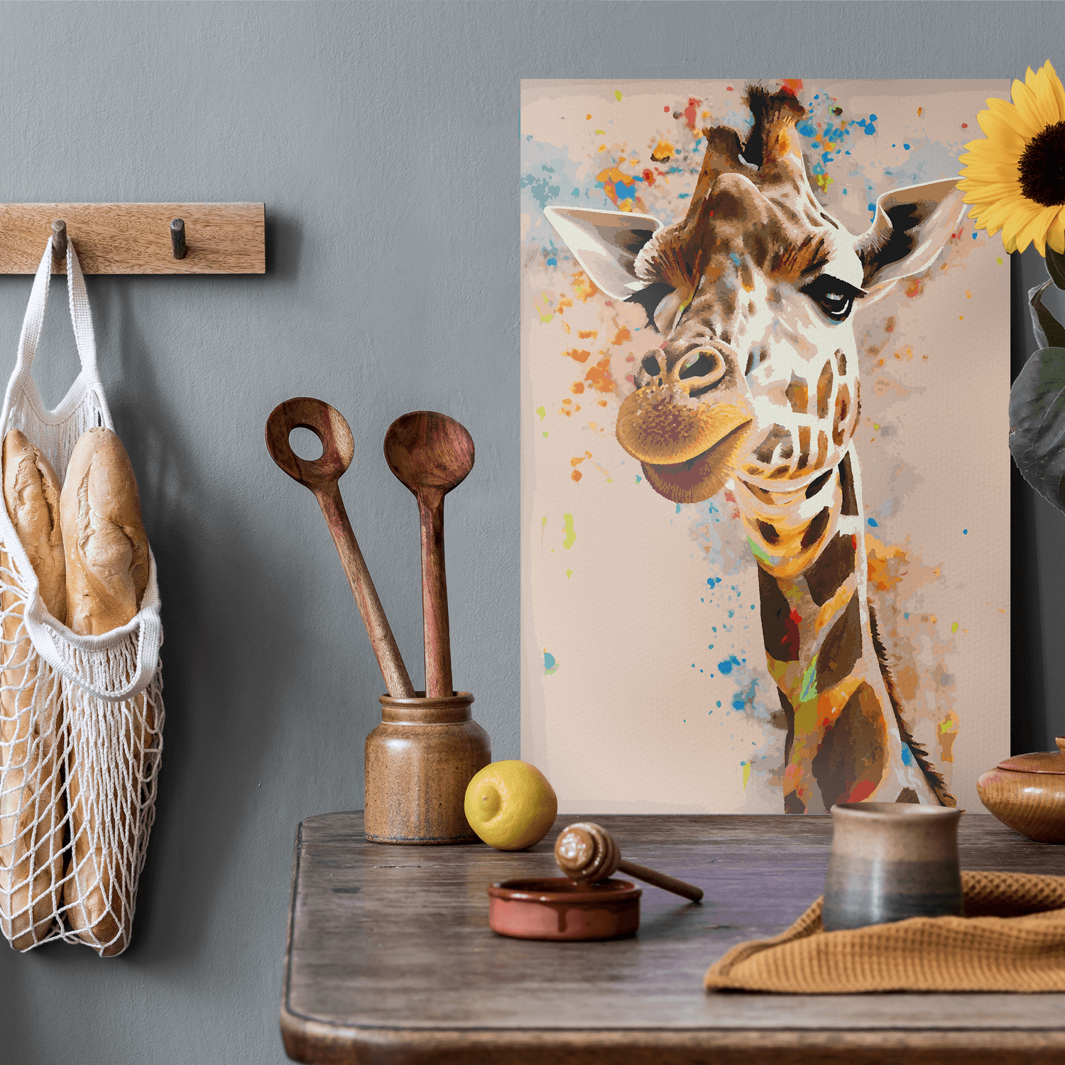 Malen nach Zahlen - Giraffe Gerald