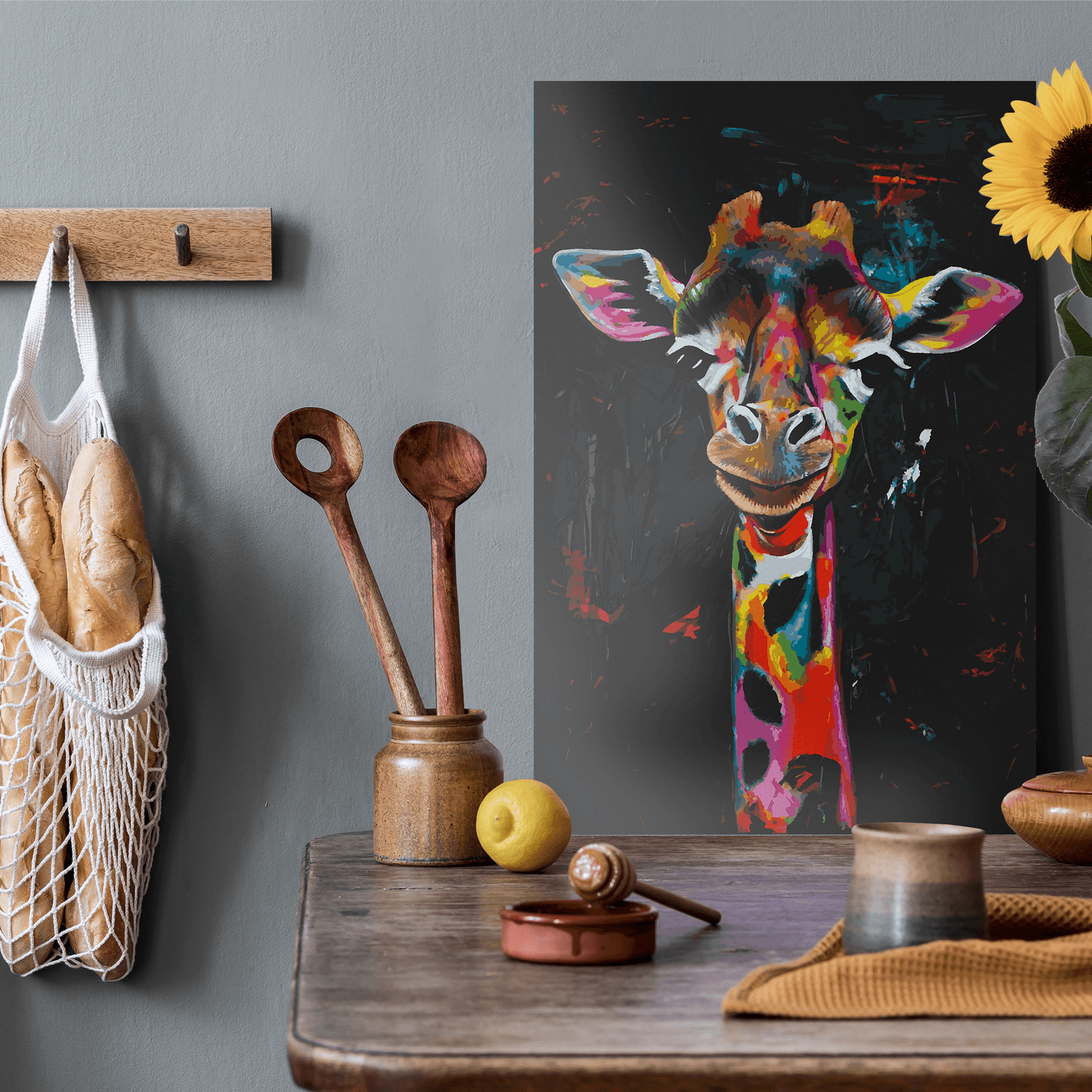 Malen nach Zahlen - Giraffe Gerd