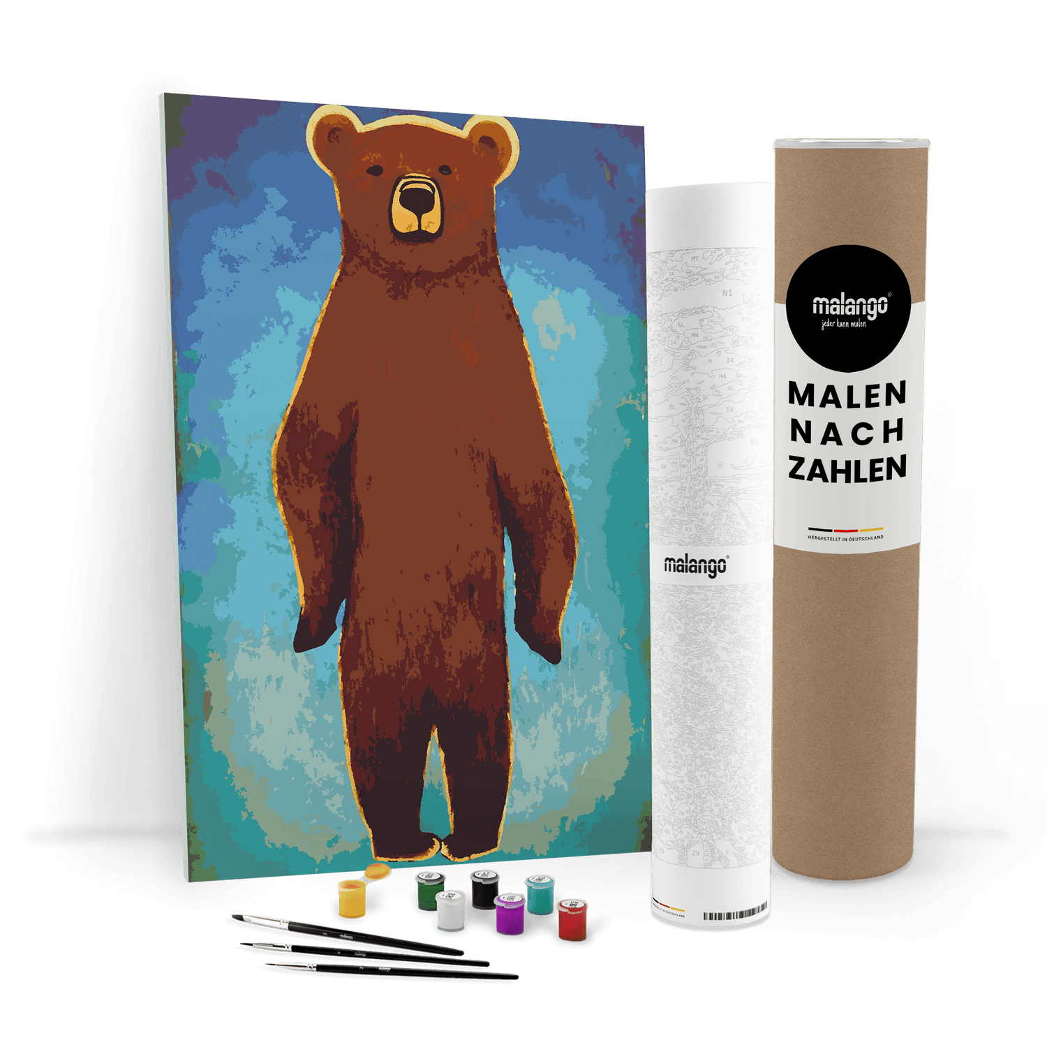 Malen nach Zahlen - Bär Beatrice