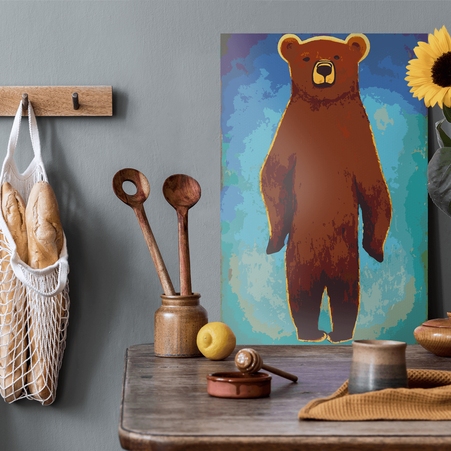 Malen nach Zahlen - Bär Beatrice