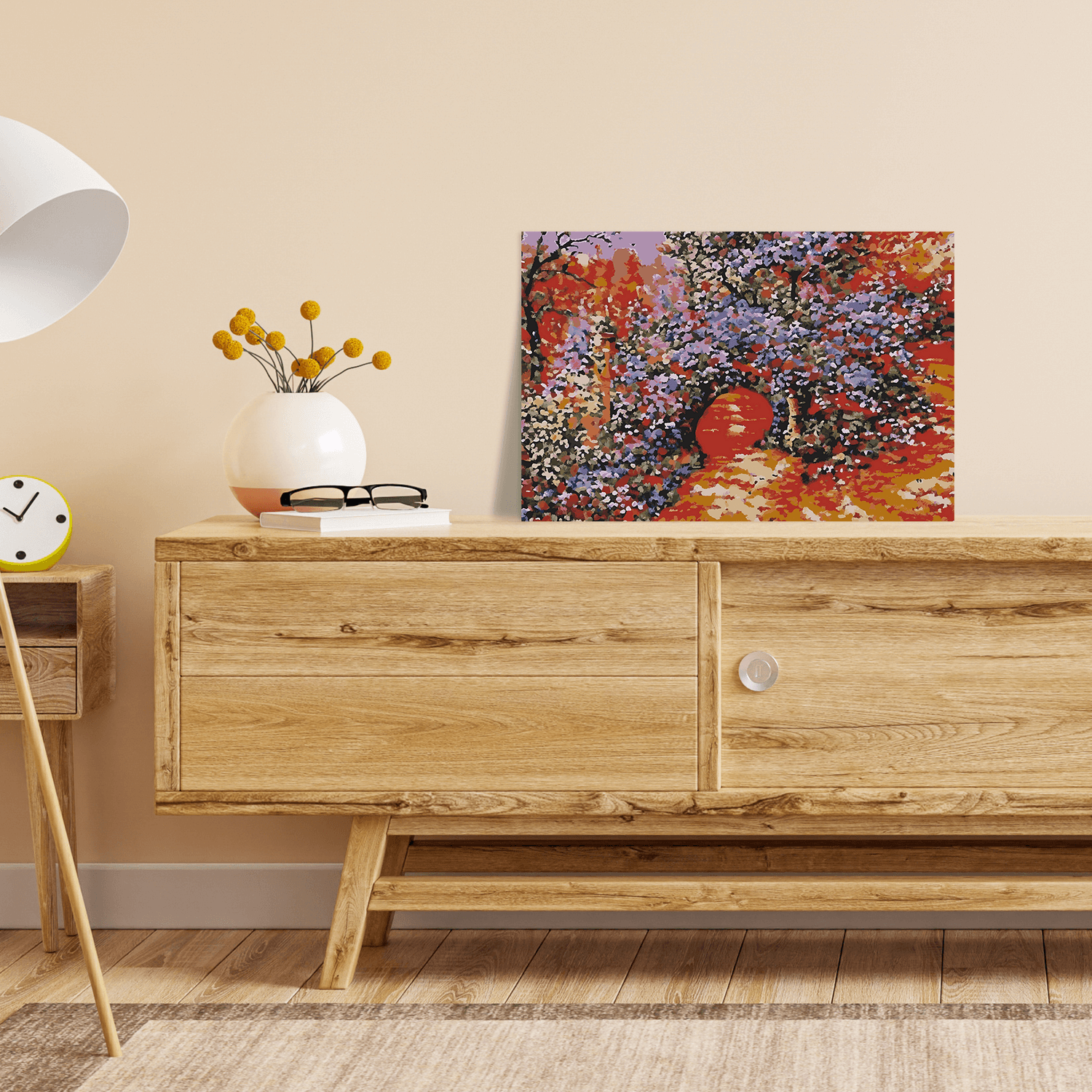 Malen nach Zahlen - Blütentor am See