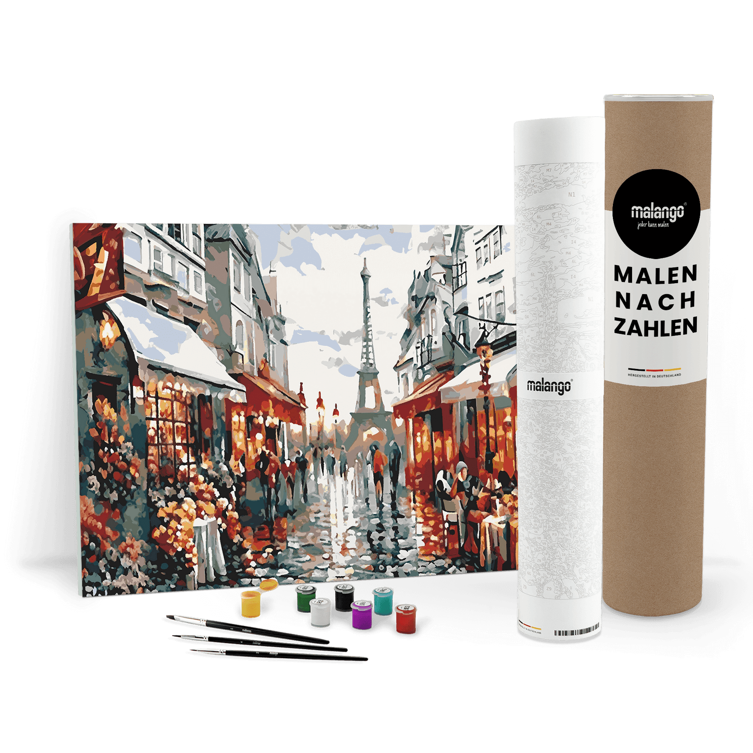 Malen nach Zahlen - Cafés am Eifelturm