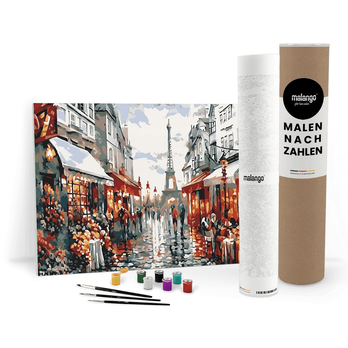 Malen nach Zahlen - Cafés am Eifelturm