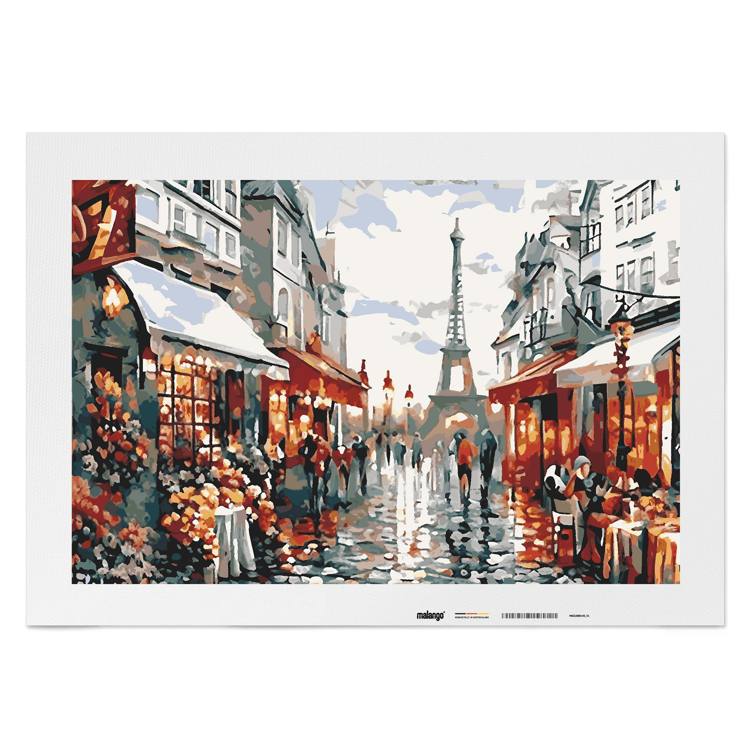 Malen nach Zahlen - Cafés am Eifelturm