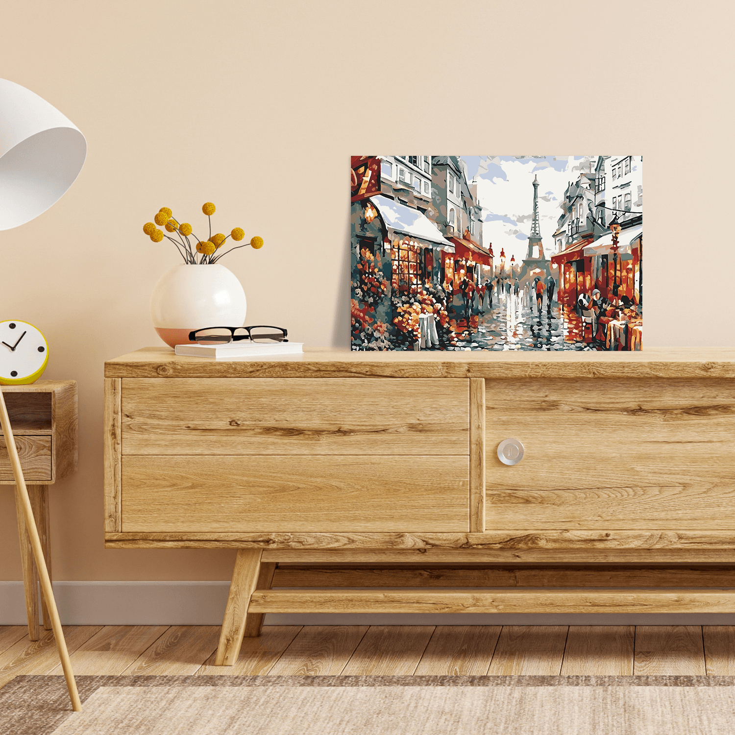 Malen nach Zahlen - Cafés am Eifelturm